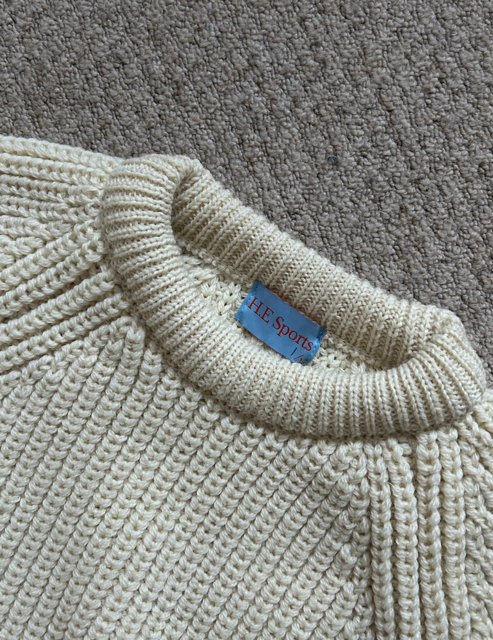 Ecru Chunky Knit image 1