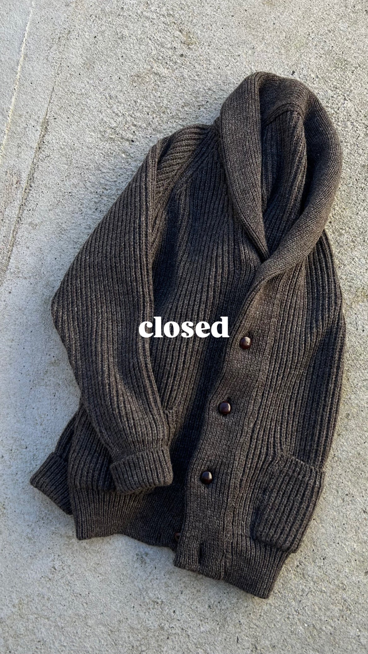 CLOSED Heavy Shawl Cardi pre-order
