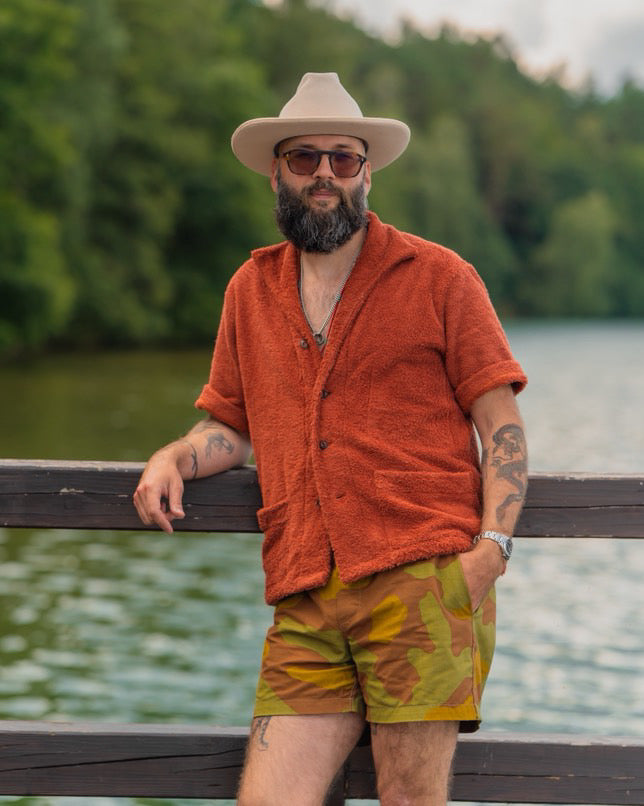 One Piece Towelling - Terracotta