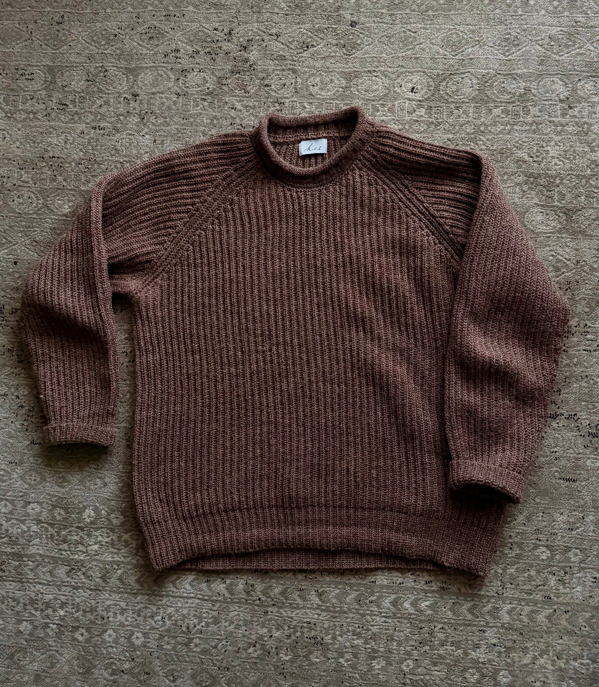 Raw Roll Sweater - Bracken