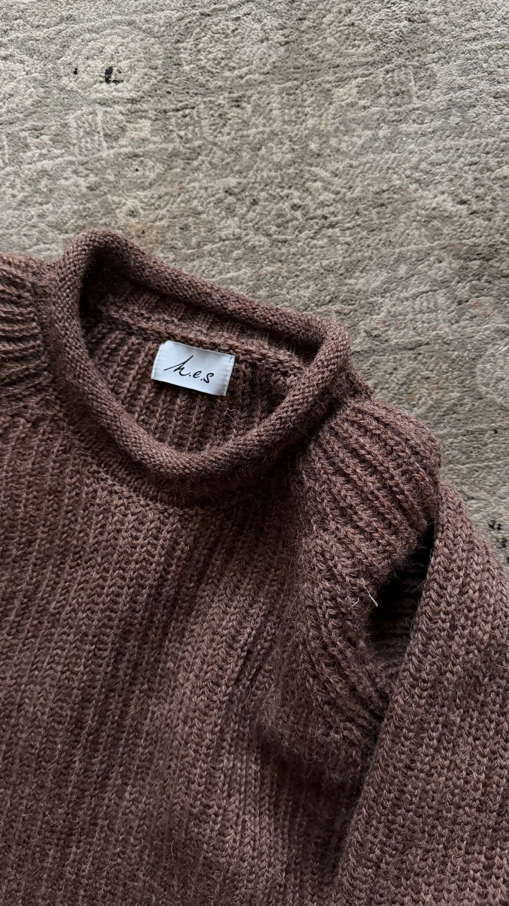 Raw Roll Sweater - Bracken