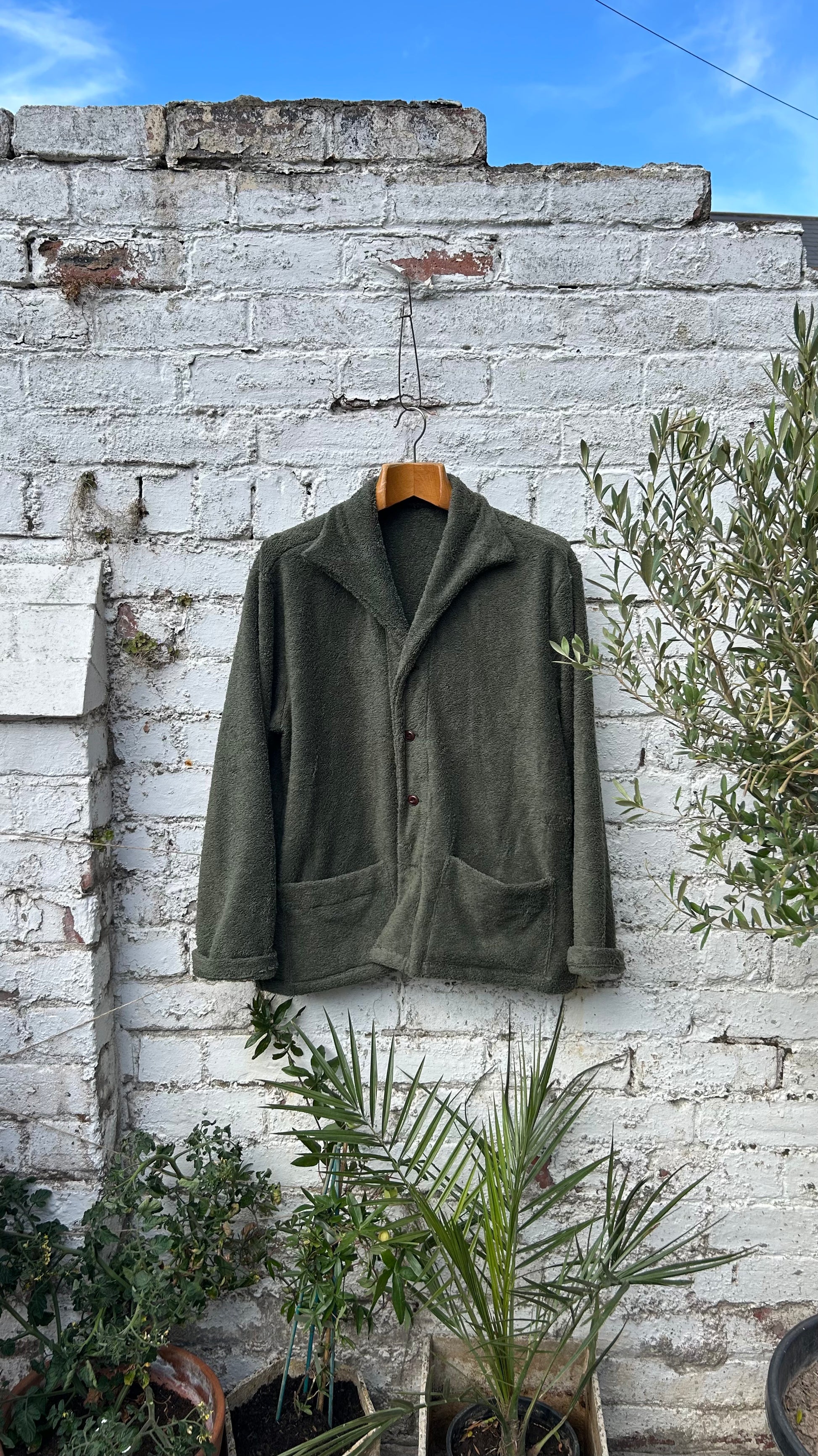 One Piece Towelling Shirt Long Sleeve - Tencha